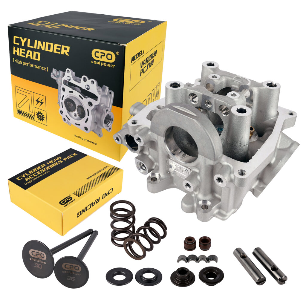 Motorcycle Air Cylinder Block Motocross Engine Parts Standard Cylinder Head，Compatible With Honda PCX 150 / VARIO 150 Easy to clean: the surface material is easy to clean, which can keep the hood neat and beautiful Improve riding comfort: By reducing noise and vibration, it enhances riding comfort and pleasure Increase vehicle stability: the rational design of the engine cover can increase the stability and maneuverability of the vehicle Enhancement of aesthetics: the whole bike looks more harmonized and beautiful, adding more fashionable elements to the motorcycle