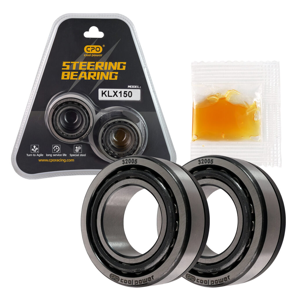 Premium Material: The Motorcycle Fork Steering Stem Kit made of high strength steel alloy material, which is strong and wear resistance, rugged and impact It's to use and can maintain a long lifespan. Fine Workmanship: The Motorcycle Front Fork Steering Stem comes with professional manufacturing, stable performance, high reliability, and will not do harm to your vehicle. Strict Manufacturing Standards: Based on the original factory specifications, ensure smooth and sustain high impact‑shock. Easy installation: This is a good replacement for your old or broken steering stem bearing, easy to install and conveient to use.