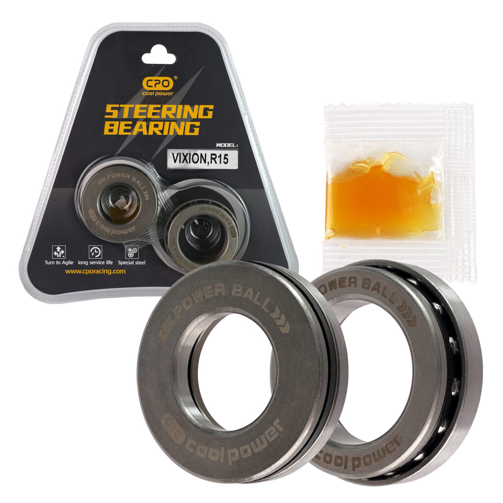 Premium Material: The Motorcycle Fork Steering Stem Kit made of high strength steel alloy material, which is strong and wear resistance, rugged and impact. It's to use and can maintain a long lifespan. Fine Workmanship: The Motorcycle Front Fork Steering Stem comes with professional manufacturing, stable performance, high reliability, and will not do harm to your vehicle. Strict Manufacturing Standards: Based on the original factory specifications, ensure smooth and sustain high impact‑shock. Easy installation: This is a good replacement for your old or broken steering stem bearing, easy to install and conveient to use.